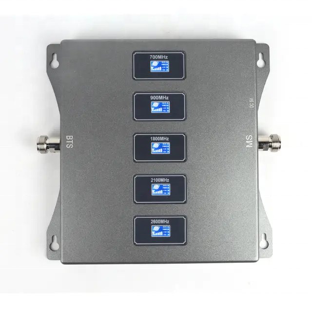 Complete kit five band 2g 3g 4g lte gsm mobile cell phone signal booster repeater amplifier for home building rural areas